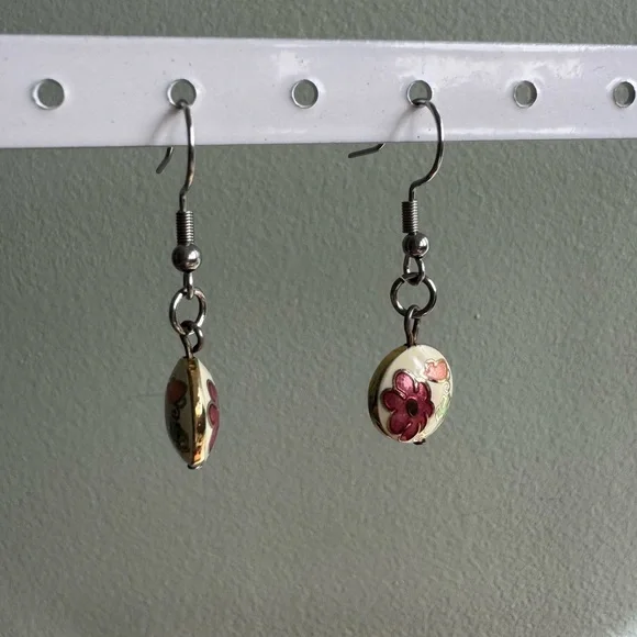 Earrings Cloisonne - Picture 4 of 4